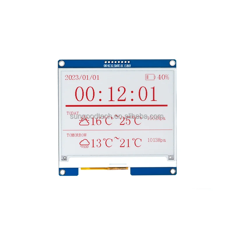 4.2 inch e-paper ink screen display module 400*300 resolution black and white red EPD e-ink display SSD1683 driver SPI 8Pin
