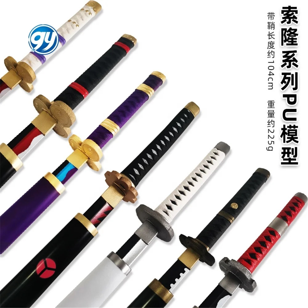 7 Styles 100CM PU Soft Zoro Toys Qiu Shui Kozuki Oden Wado Ichimonji Props Sword anime katana