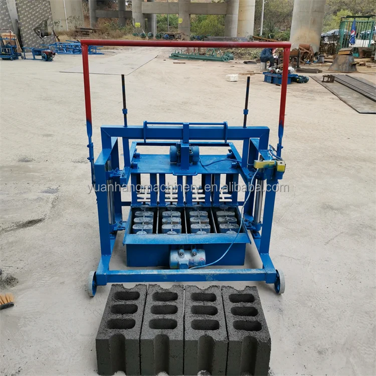 Semi-automatic Block Making Machine  Brick Making Brick Making Machine Manufacturer Fly Ash Bricks Making Machine Cost