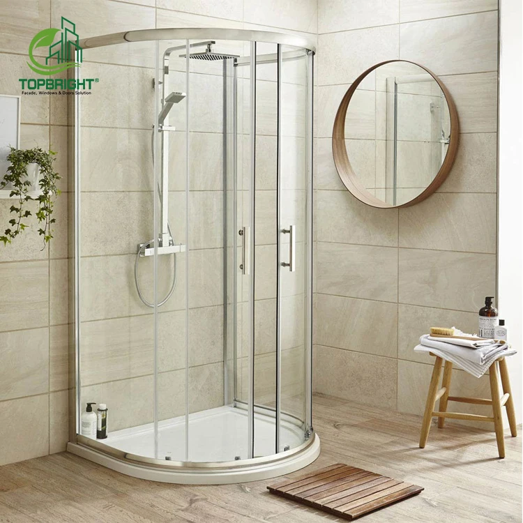 Topbright apartment shower cabinet bathroom tempered glass shower partition sliding door