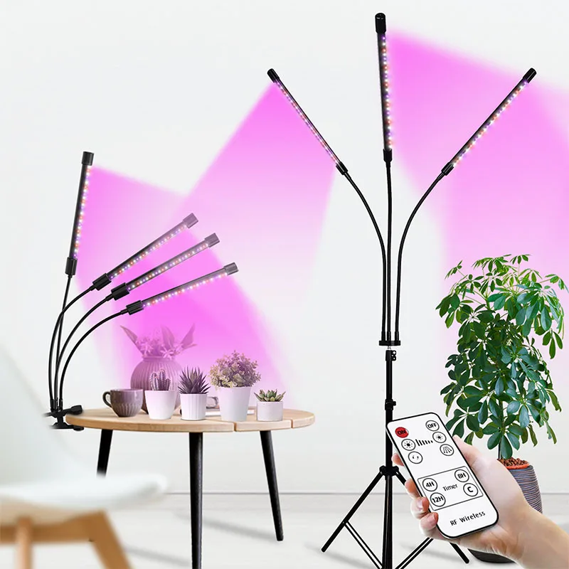Led Grow Lights For Indoor Plants Clip Led Grow Light With 4 Heads