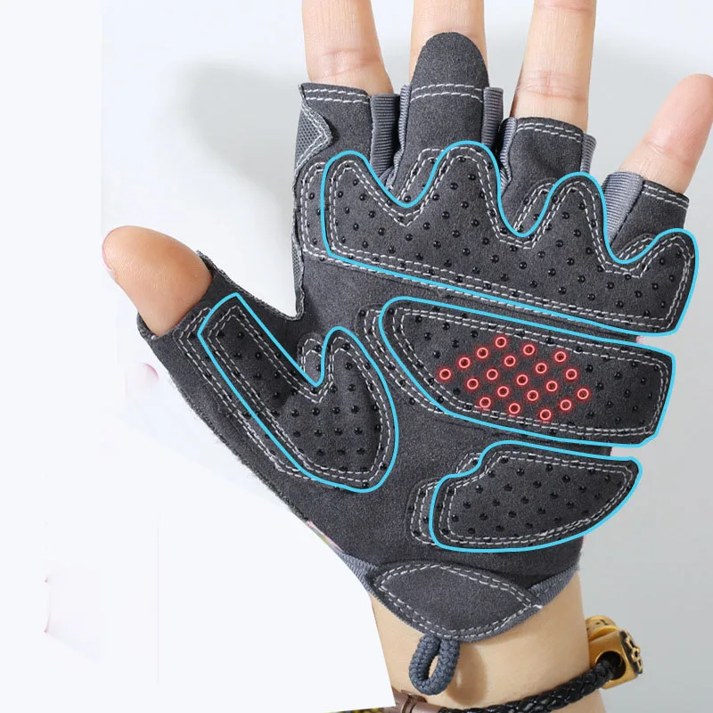 
 В наличии, поставка, бестселлер, Регулируемые нескользящие перчатки для занятий спортом, альпинизма, фитнесом, тяжелой атлетикой  