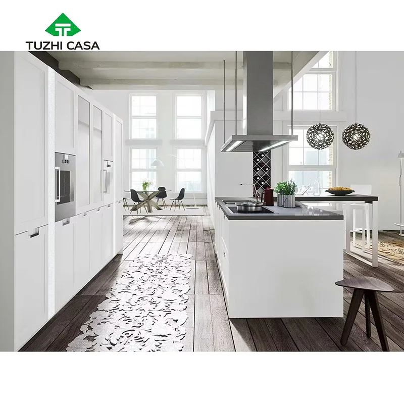 TUZHI CASA купить Китай osb кухонная мебель шкафы завод дешевый набор завершенный кухонный шкаф