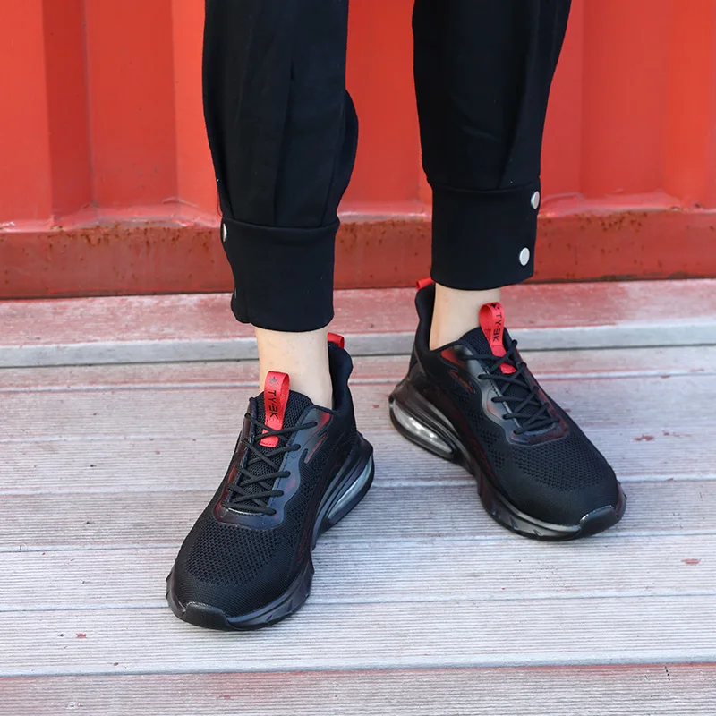 Factory Price Fashion Steel Toe Men Proof Breathable Sneakers Protective Sport Work shoes, Lightweight safety shoes 8805