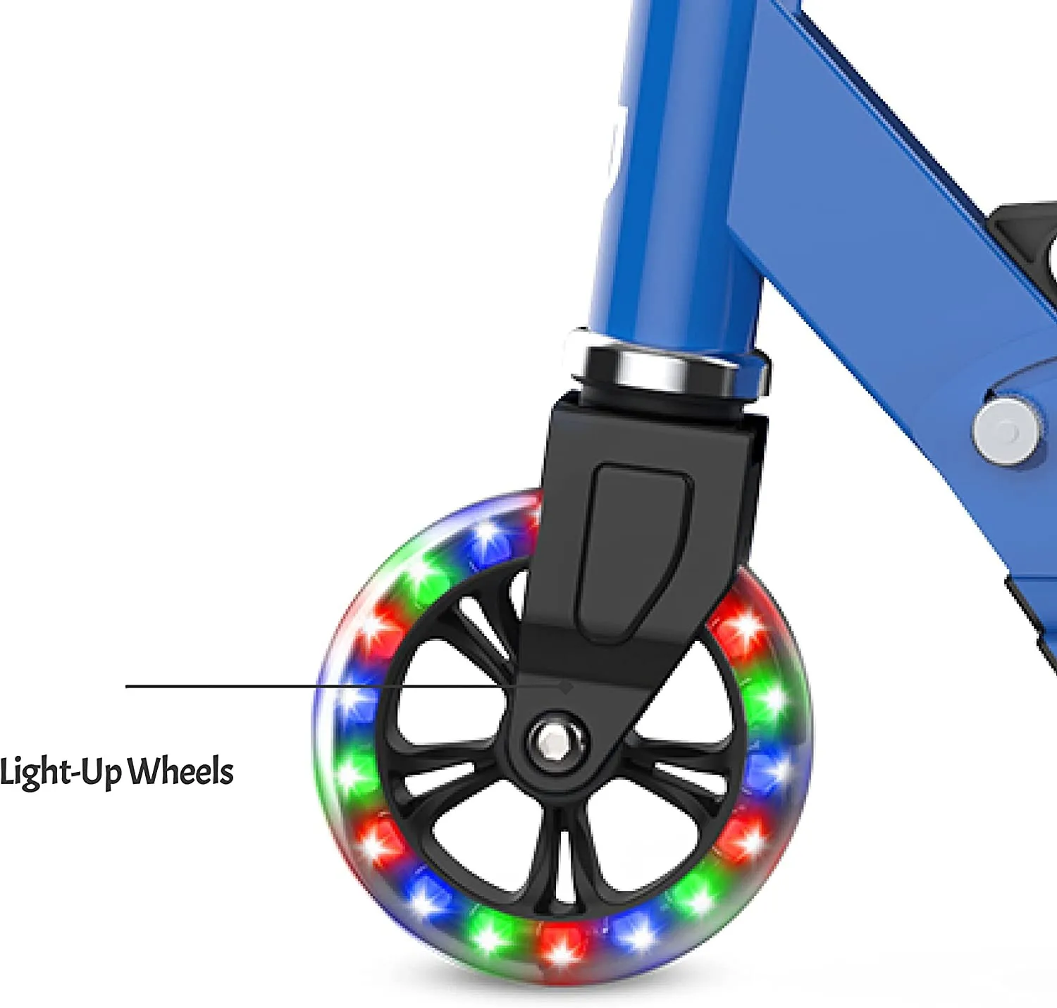 Two  Pu Wheel Kids Kick Scooter With Music And Lights/kick Scooter For 2-8 Years Old Children