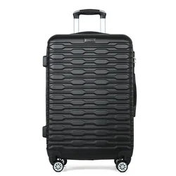 Luggage ABS Trolley Suitcase Set 3pcs color Customize Hard Case Travelling black Luggage Sets
