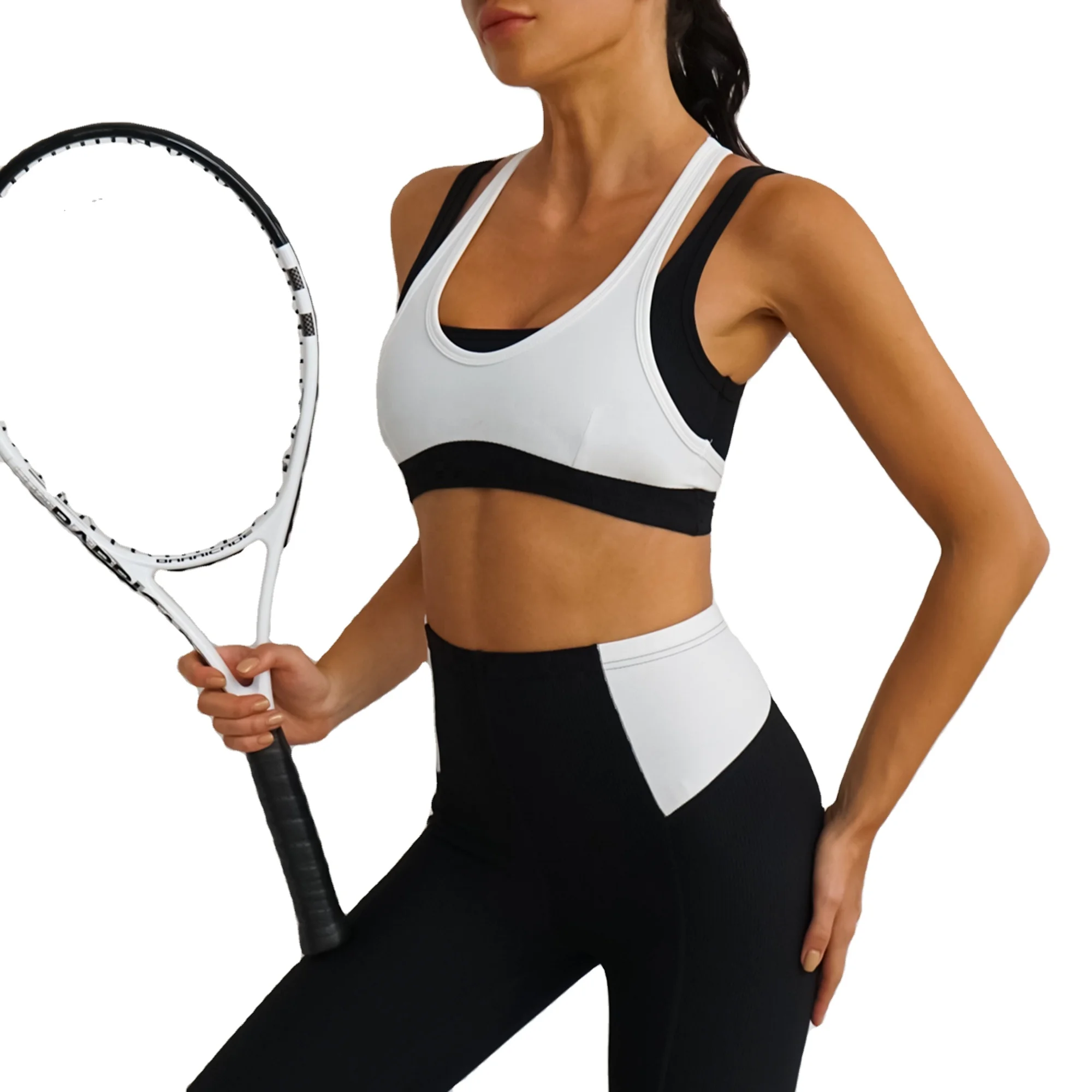 Latest Pt Sports Women Gym Set Two Pieces Mixed Color Fashion Bra & Leggings Yoga Pants Active Wear