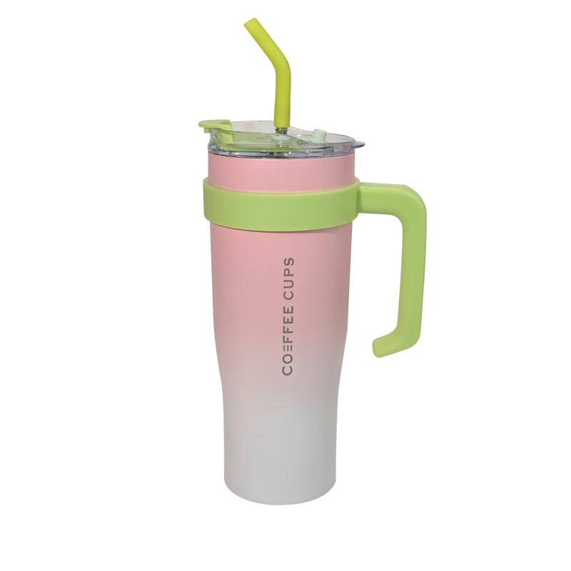 Hot selling giant stainless steel car cup 40oz large capacity handle ice cream cup