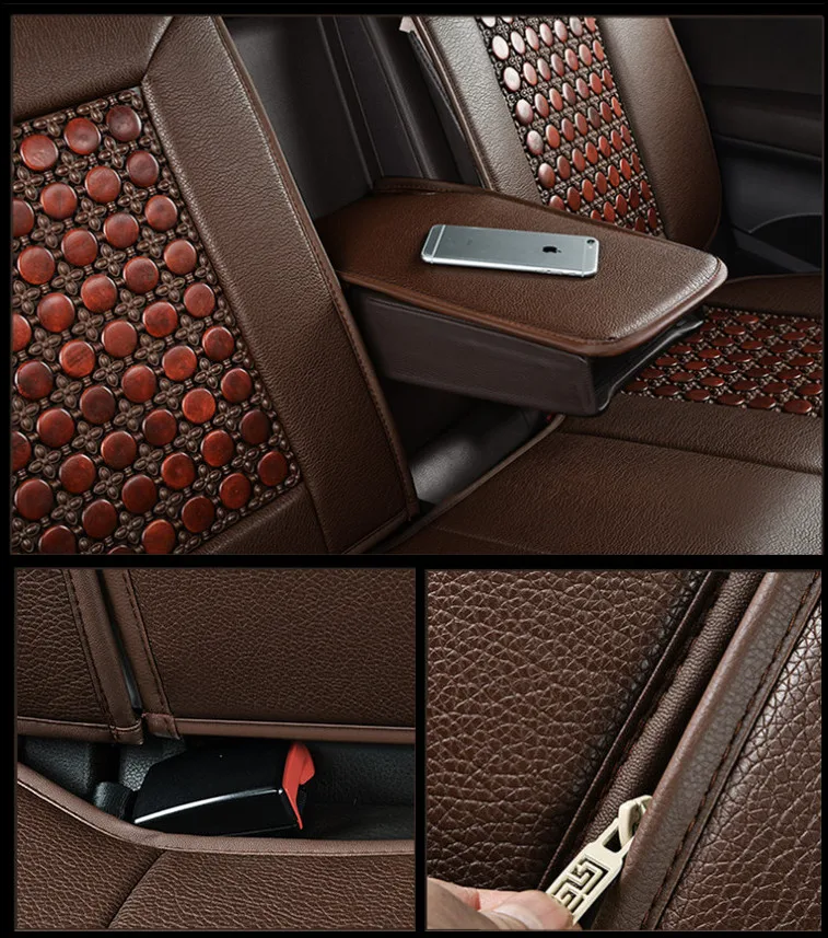 
New design durable breathable pearwood car seat covers 