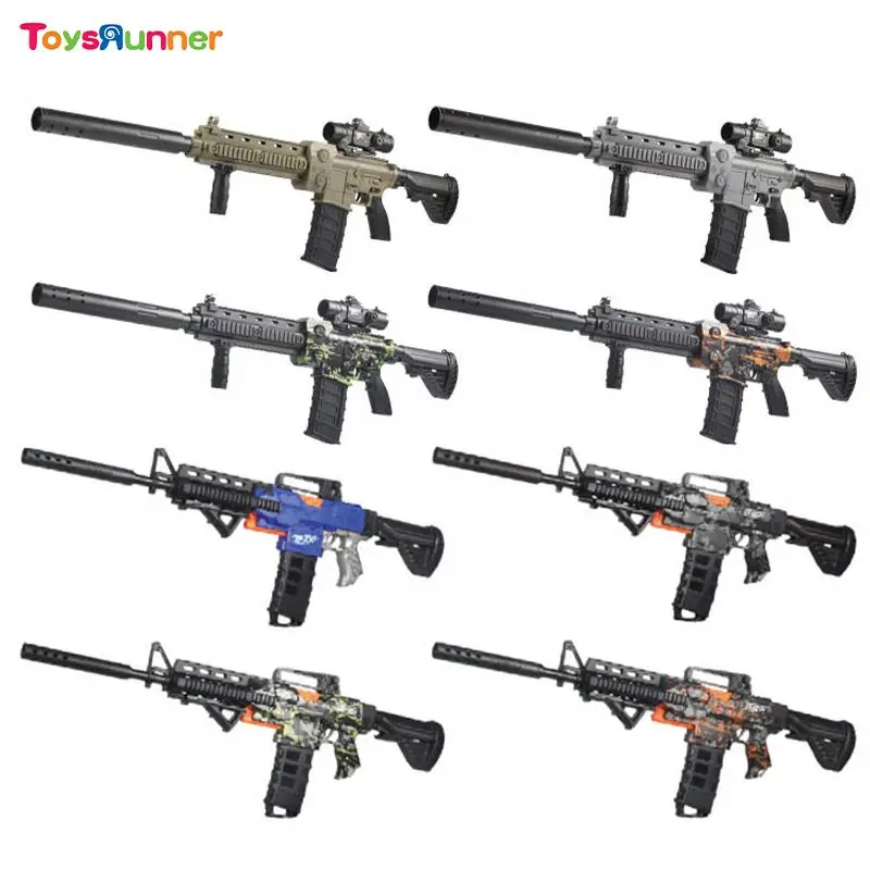 Soft Bullet Gun Shell Ejecting Toy Gun Hand All Bullet Submachine Sniper Electronic Toys Air Soft 1911 Beads Soft Bullet Gun