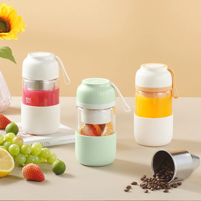 3.7V/DC Mini juicer 300ml Portable rechargeable fruit juicer blender machine usb rechargeable mini juicer mixer coffee Juice