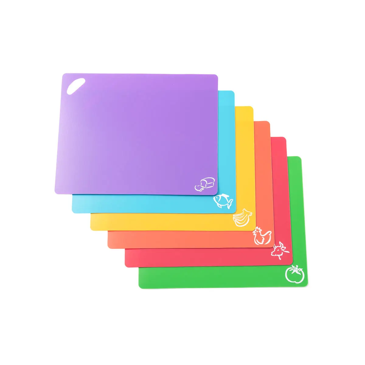 Fast delivery Flexible Cutting Mat Non-Slip Chopping Board Kitchen Plastic Cutting Board For Cooking