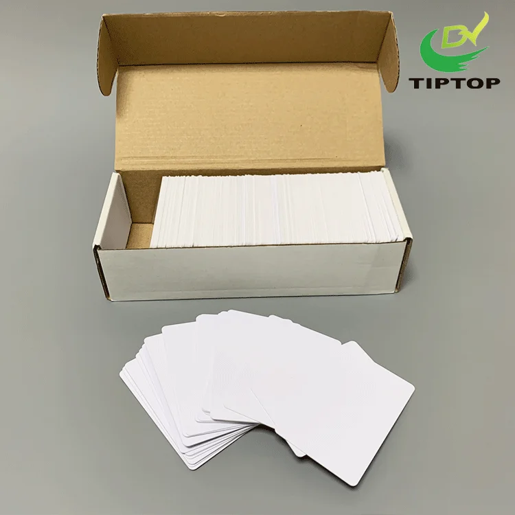 Трафаретная печать Tiptop струйный лист белый жесткий ПВХ пластиковая пустая карта