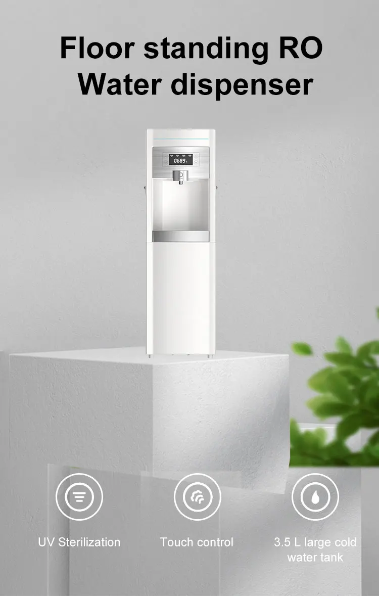 
ANGEL Health and safety RO 10L Tank smart water purifier Hot and Cold Floor standing manual water dispenser 