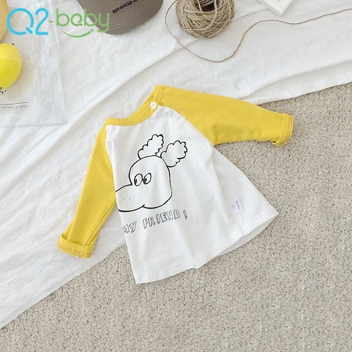 
China hot sale can be customized baby autumn and winter clothing animal print long-sleeved top 