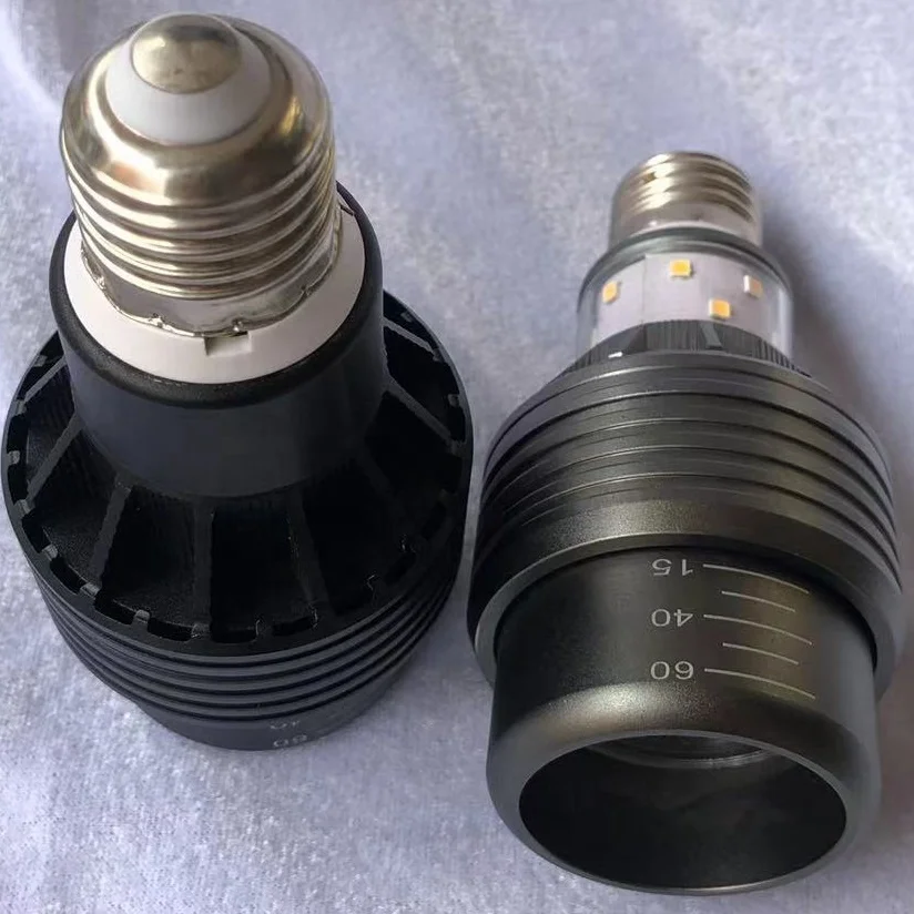 Ceiling pendant lamp spotlight 15 40 60 degree three beam angle all in one zoomable side light e27 par20 led bulb