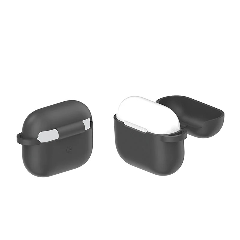 Полностью закрытый силиконовый защитный чехол со светодиодной подсветкой для зарядного бокса Apple Airpods 3