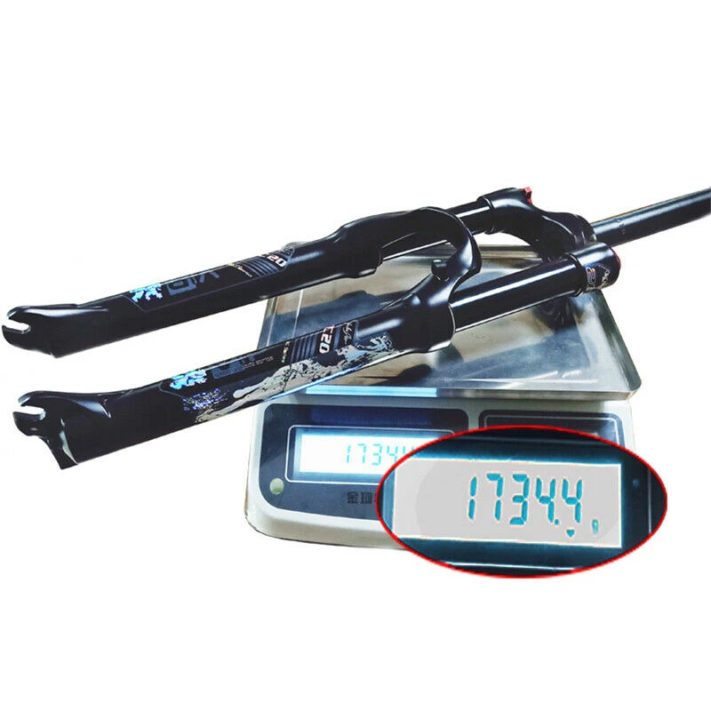 KRSEC MTB Fork Manual Control Alloy Disc Brake 9mmQR 26/27.5/29 inch Mountain Bike Bicycle Air Suspension Fork Mtb For Bike