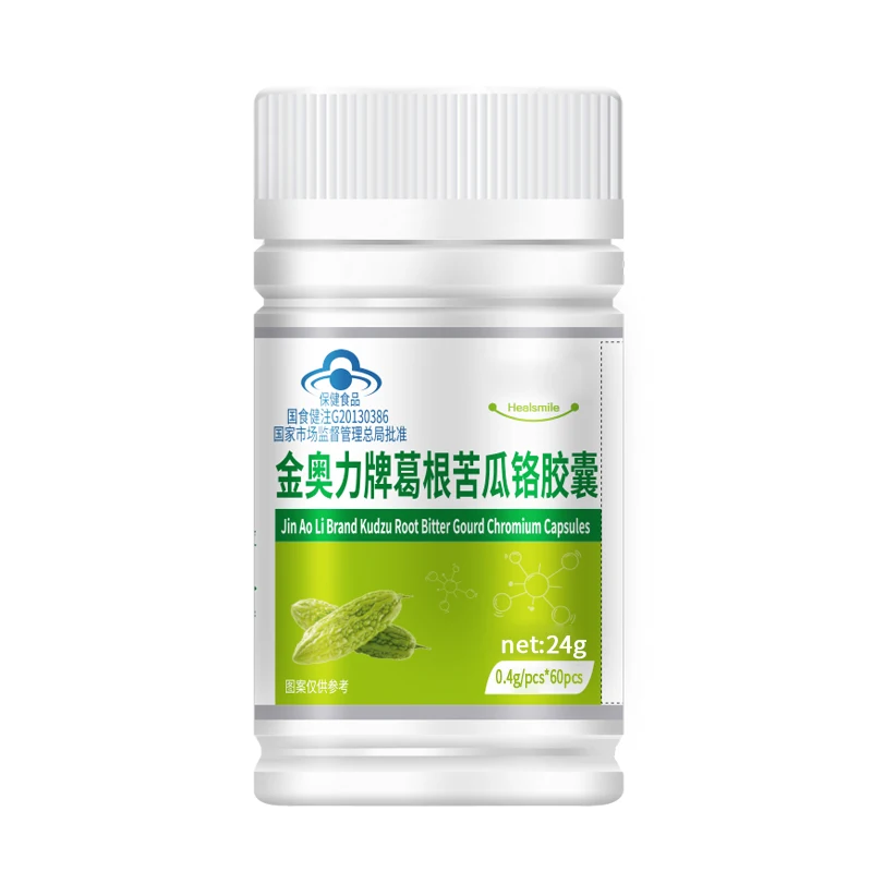 Pueraria lobata Bitter Melon Extract chromium hyperglycaemia diabetic Helpers 60 pcs Kudzu Root Bitter Gourd Chromium Capsule