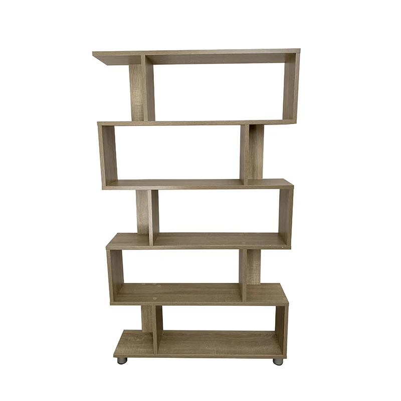 
5 Tiers wooden library block Book Shelves indoor Bookcase Books Organization storage Display Rack for home office decoration 