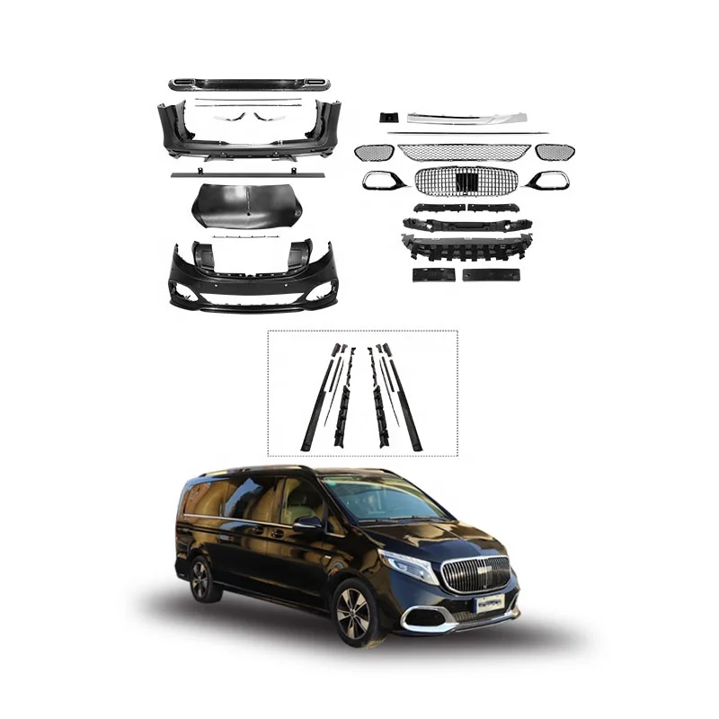 GBT New Car Accessories Grille Hood Front Rear Bumpers Body Kit For W447 Mercedes-benz V Class Vito Viano Metris Model