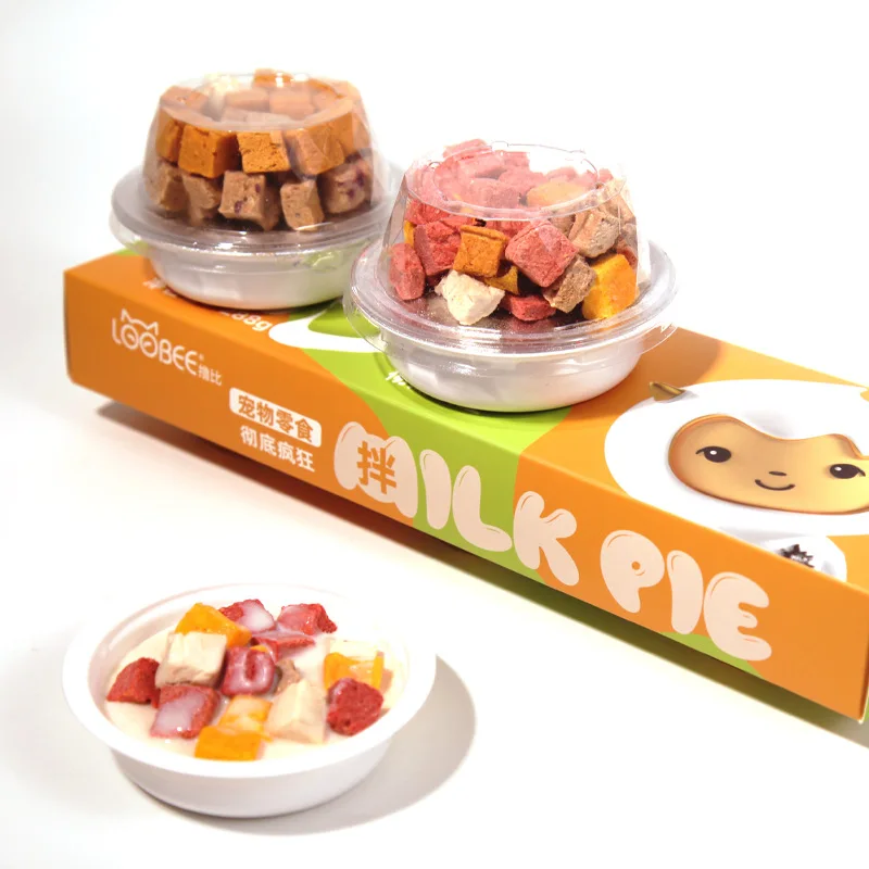 Сухой корм для кошек и собак без зерна смешанный питательный закуска из курицы говядины в сублимированной сушеной банку