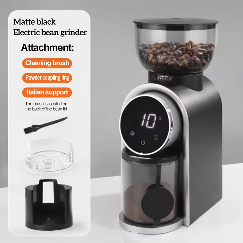 Factory 2024 New Commercial Full Automatic Bean Coffee Machine Hand Punch Italian Mill Bean Grinder with Adjusted Thickness