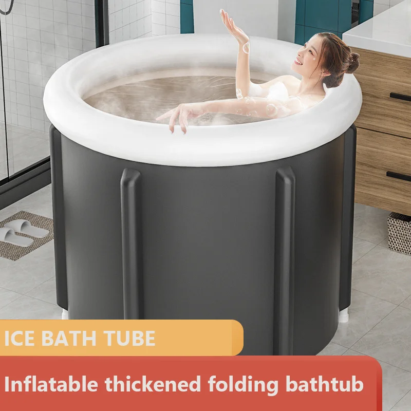 RONIX New Design Custom Portable Folding Inflatable Ring Ice Bath Tub Soaking Bathtub for Adult, Outdoor Cold Water Therapy Tub