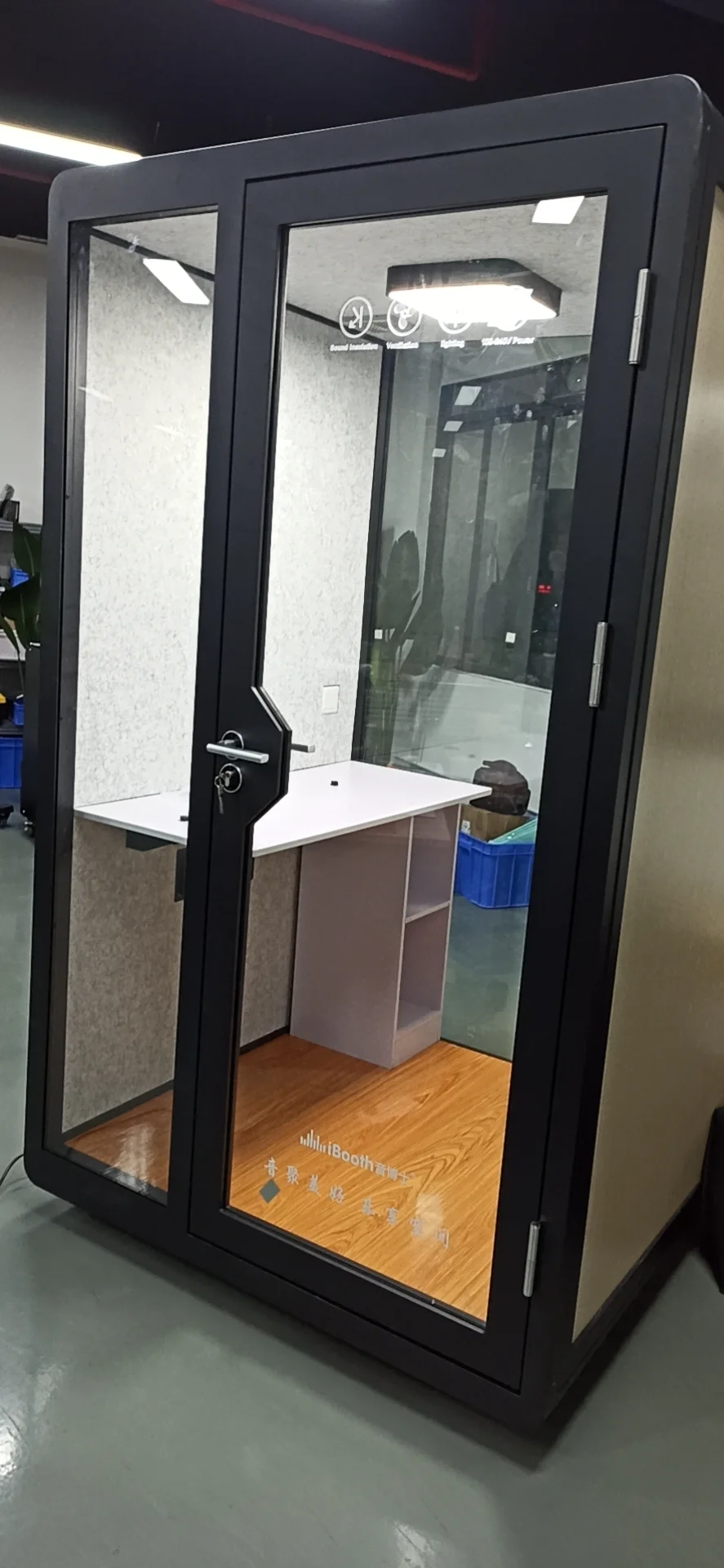 Canadian 45db sound proof home office pod mini soundproof booth personal space overall mold container house built-in ventilation
