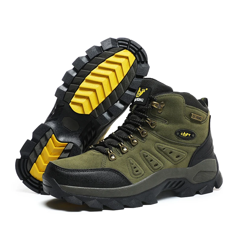 Hiking shoes men Summer Winter Outdoor Warm Fur Non Slip Fashion Women Footwear Boys Outdoor Work Ankle Boot