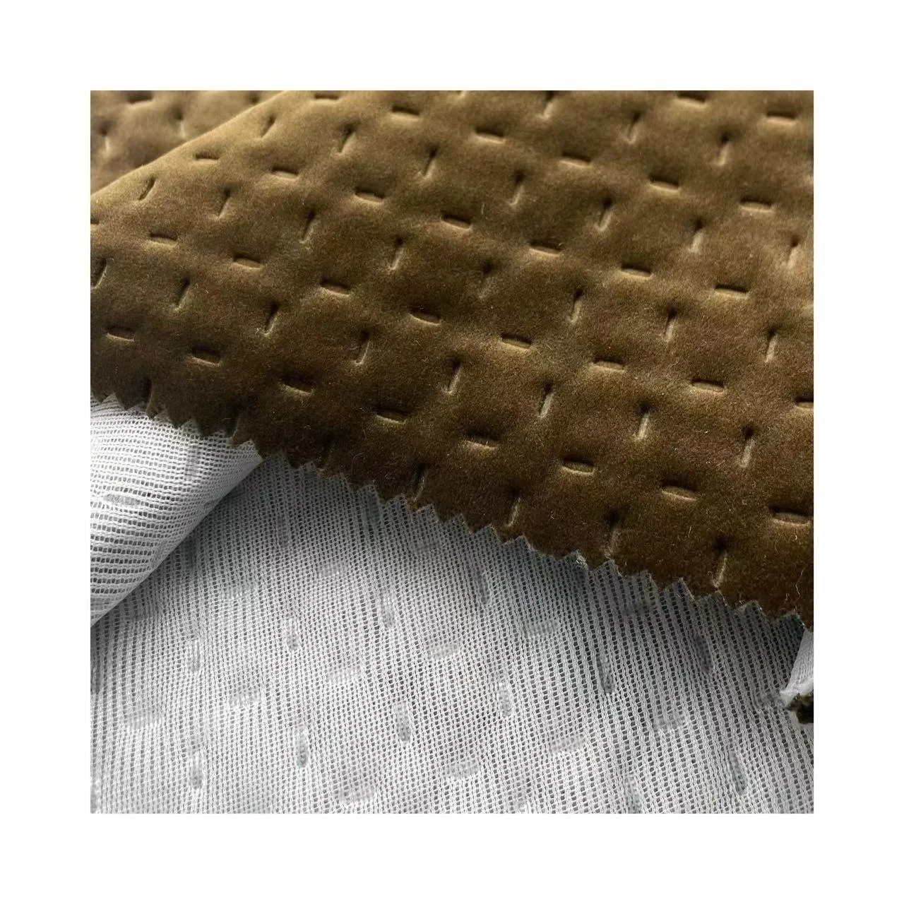 Hot Selling 245Gsm 100% Polyester Velvet Ultrasonic Quilting Fabric For Clothing