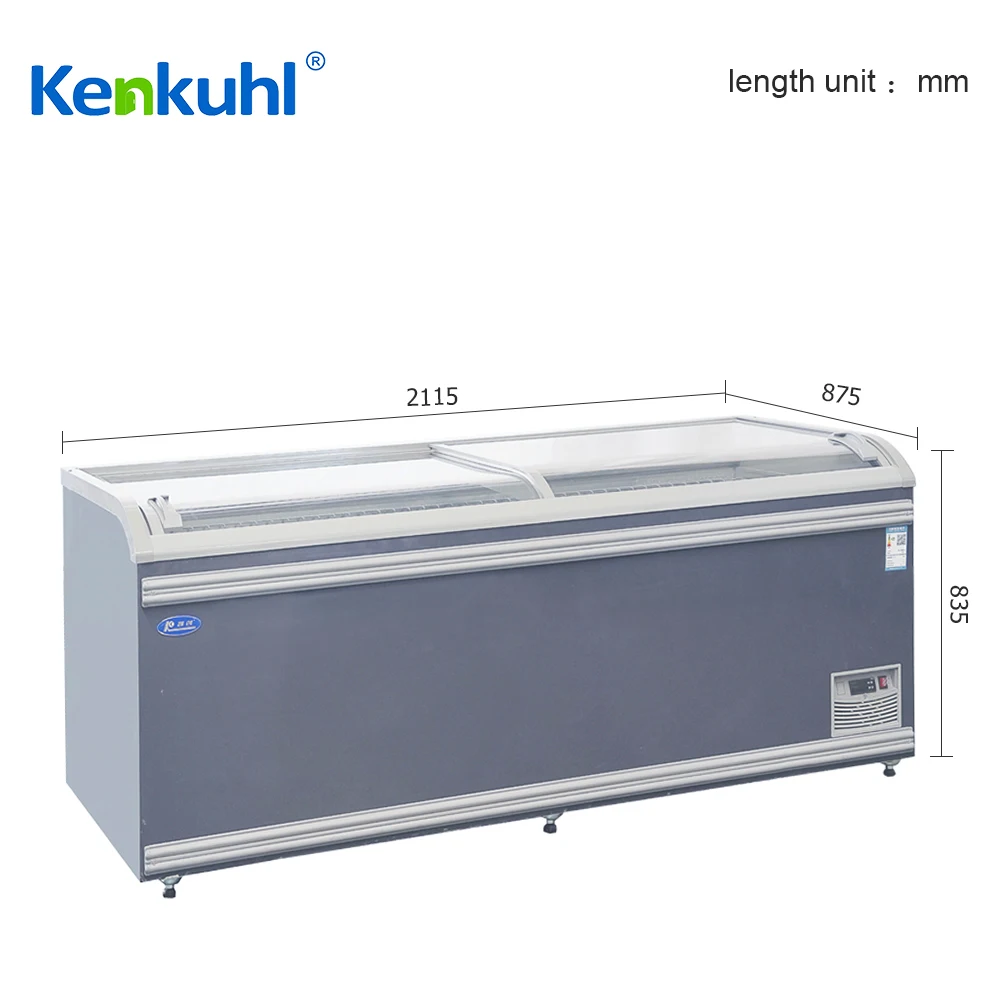 ZP21 Island Freezer - Asia Style Refrigeration Solution for Grocery Stores