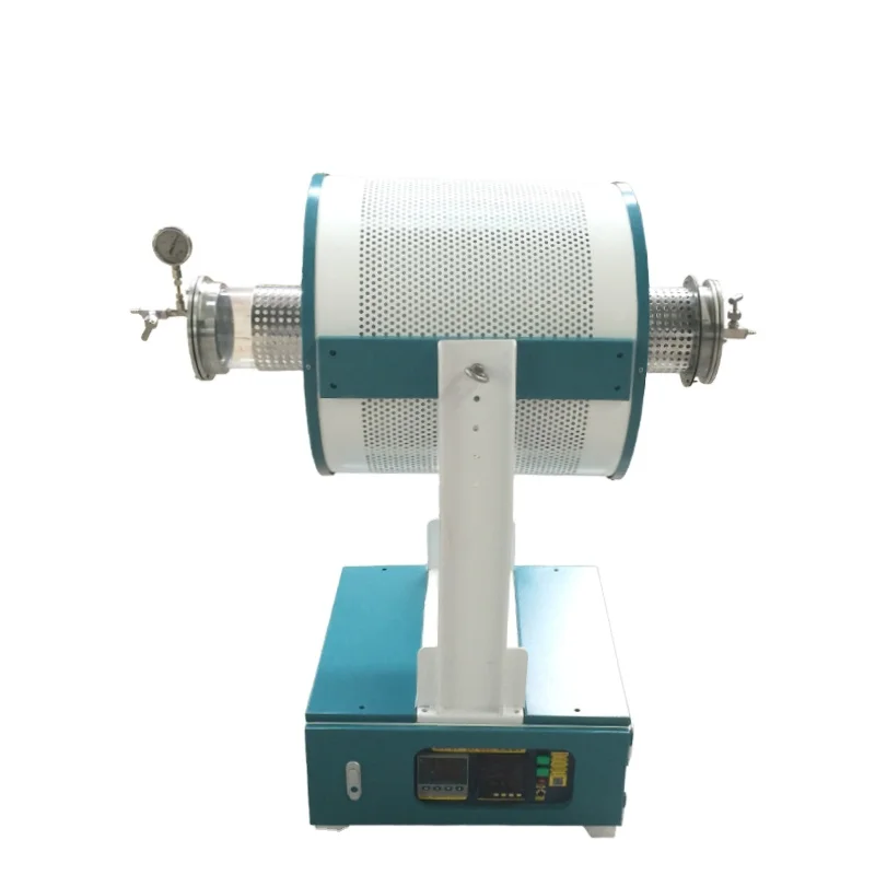 1200c 360 degree  rotary tilting tube furnace for sintering stirring lithium battery powder materials