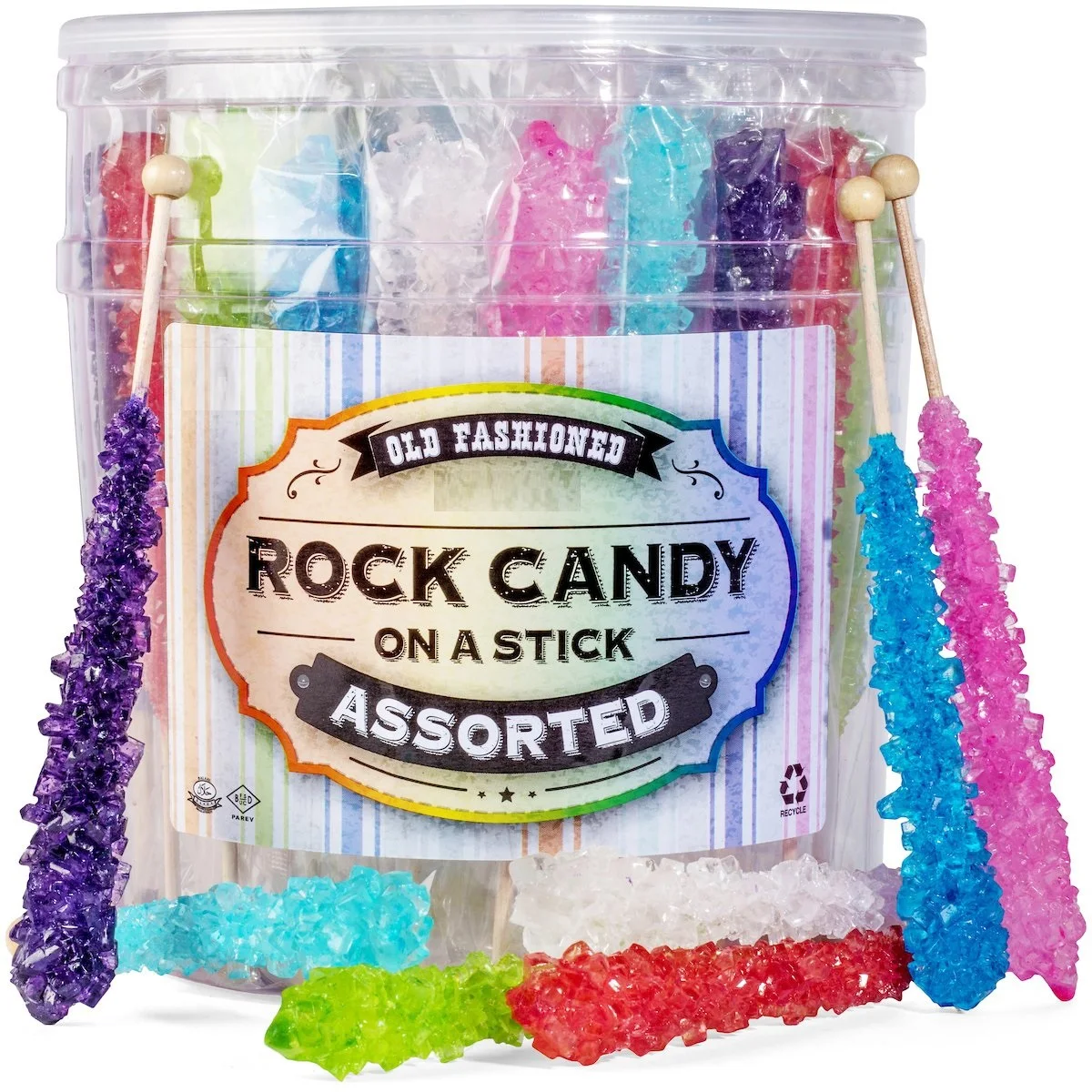 China factory supply high quality colorful sweet Rock Candy Pop Sticks