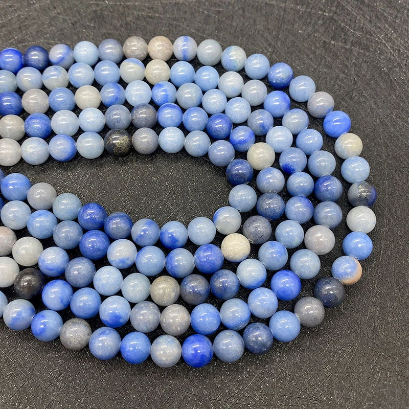 Natural Stone Beads Vlue Sapphire For Jewelry Making Blue Loose Beads 6mm-10mm Vertical Hole Beads