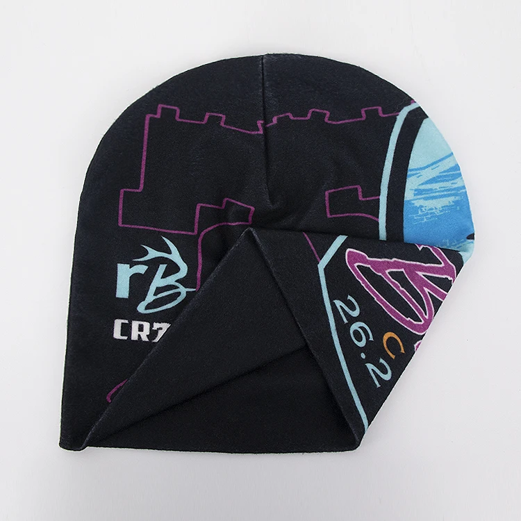 personalized all black beanies custom polyester & spandex beanie hat manufacturers all over print beanies