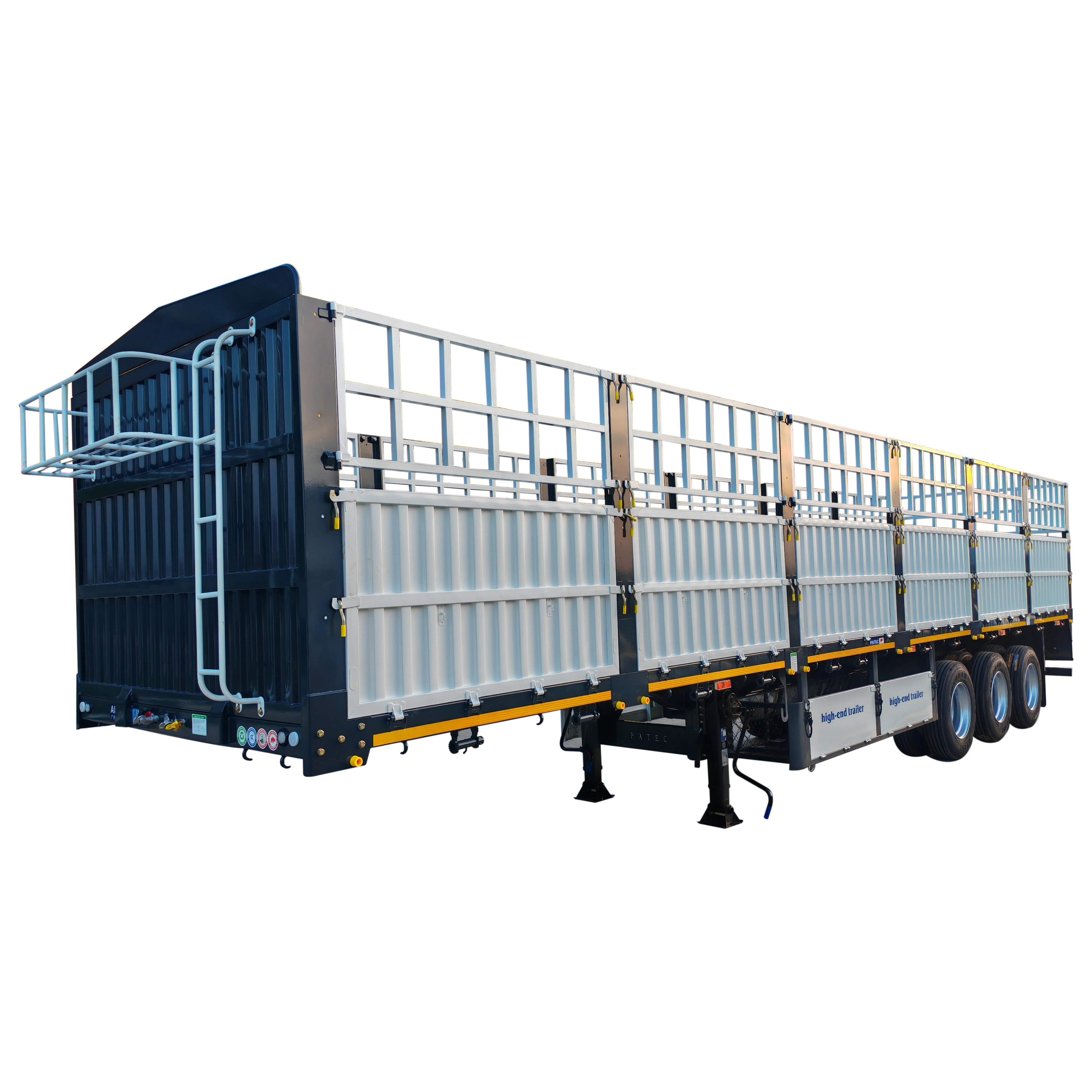 Latest type 600mm fence trailer 40ton-80ton 3 Axles side board sidewall semi truck cargo trailer fence semi trailer