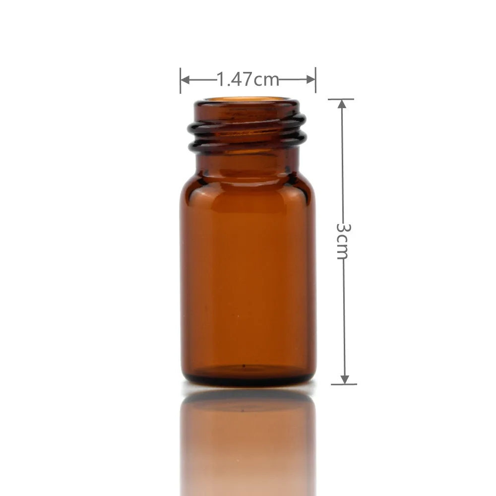 Best-selling 3ml brown glass bottle with low boric acid