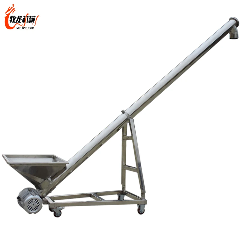 food    wood Sawdust  cement  screw conveyor machine  price  auger