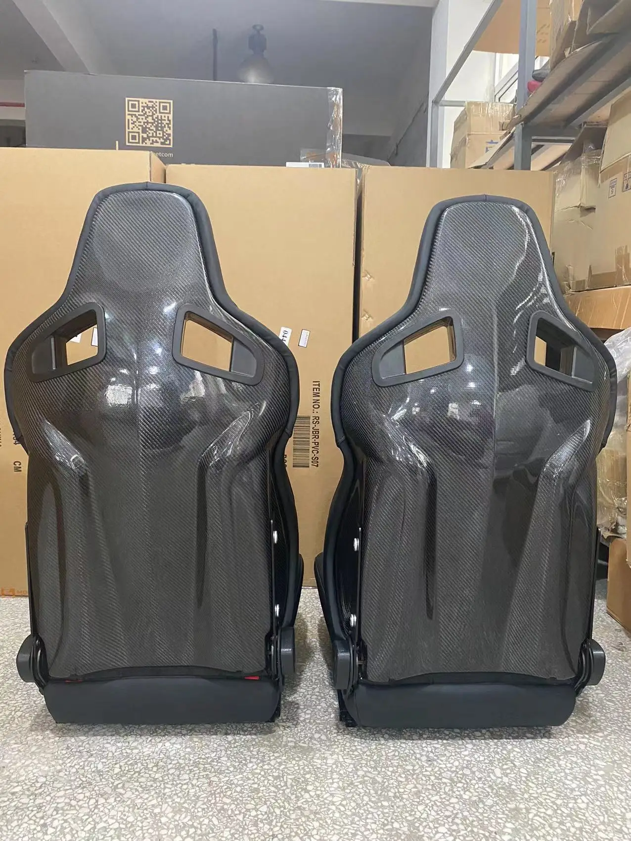 jbr1039R PVC Suede Fiber Glass Carbon Fiber Racing Seat performance car