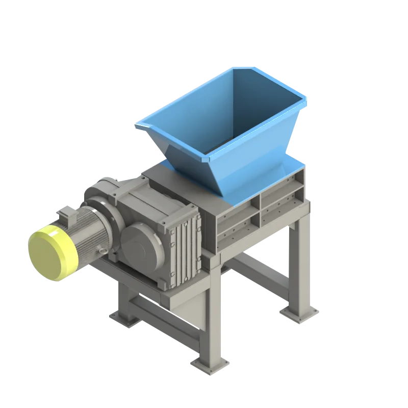 shellfish shell food shredder small double shaft shredder