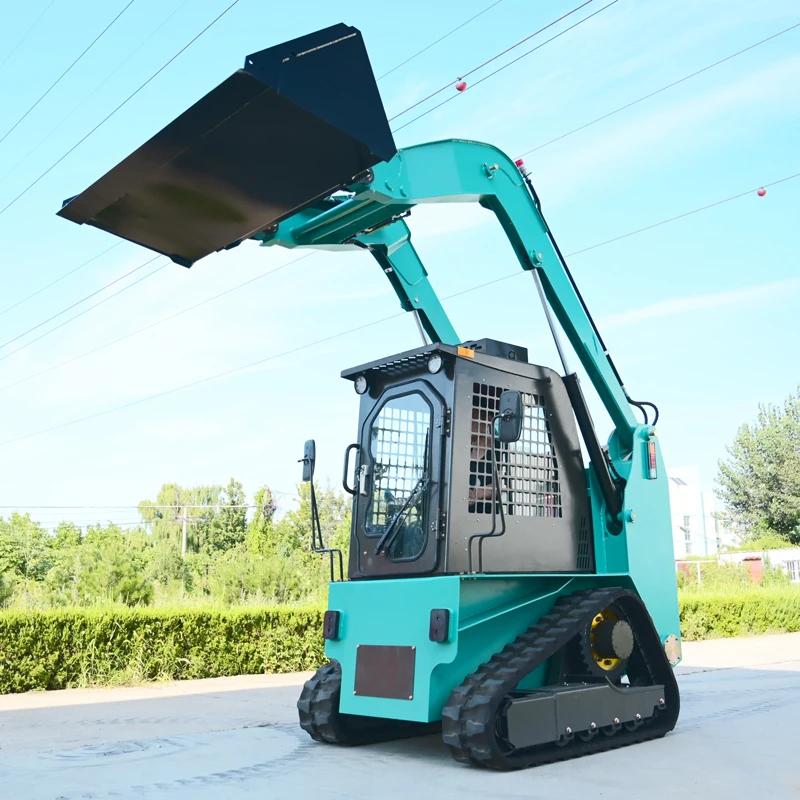 Factory sale  hydraulic  skid steer loader Track or wheel Loader Earthmoving Machinery EPA CE mini skid steer  with attachments
