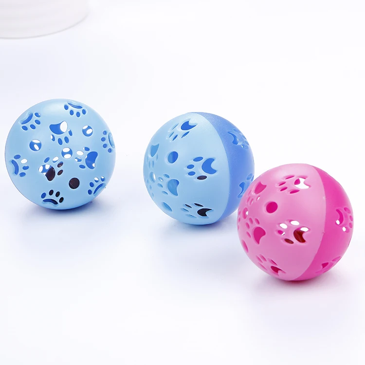 Different Colours Tinkle 5cm Bell Bal Plastic Lovely Cheap Cat and Dog Toy Ball