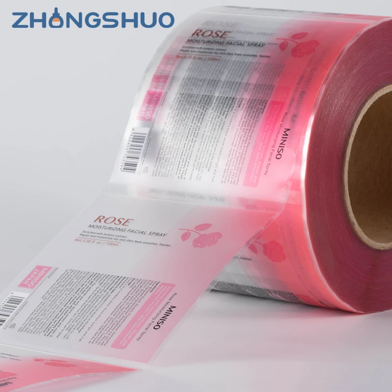 Luxury Self Adhesive Customized Printing Clear Gold Foil Stickers Transparent Logo Label