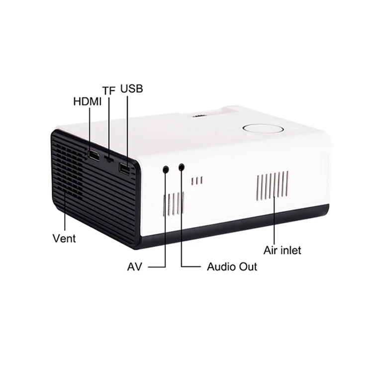 LCD Mini Projector Led Home Theater Video Beamer Supports 1080P Portable Same Mobile Phone Screen Projector Cheap Projector