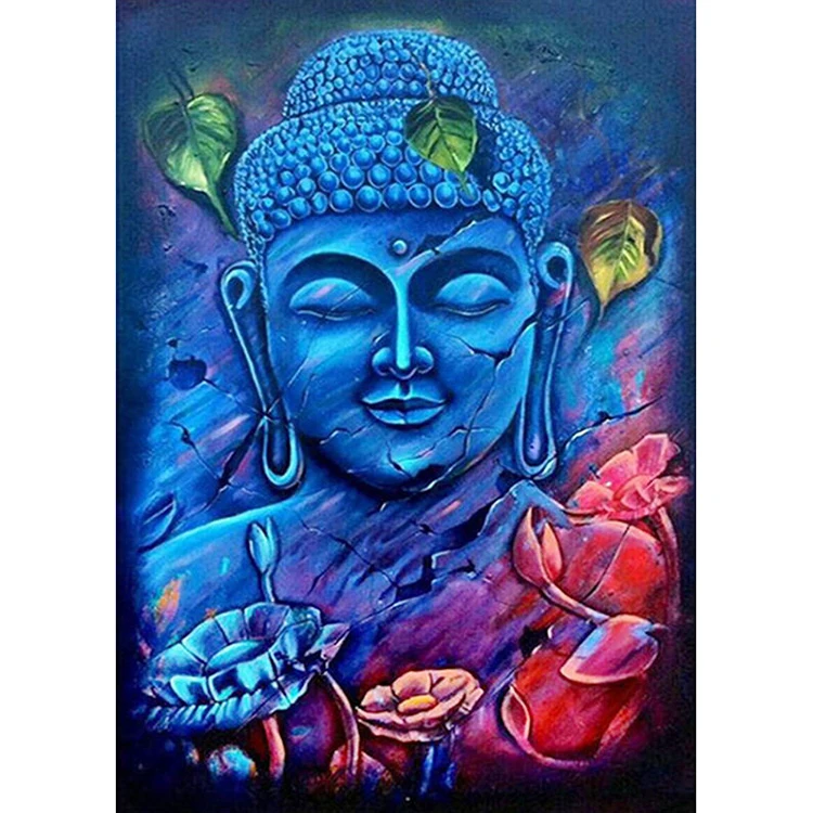 Buddha statue modern Wall art decor canvas 5d diy full painting diamond diamond embroidery