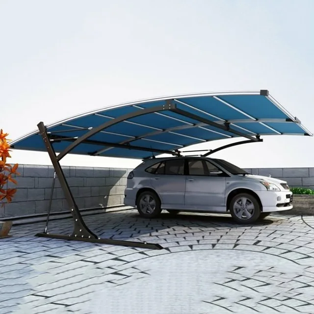 Double size carport with PVDF roof tent for car awning canopy