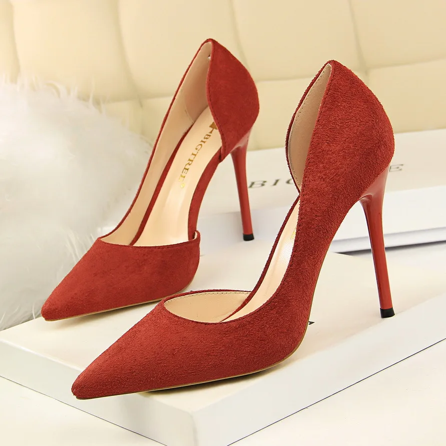 Escarpins Femme Talon Haut Bigtree Factory Red Pumps Pleaser Sexy Women ladies Heels Shoes 2021