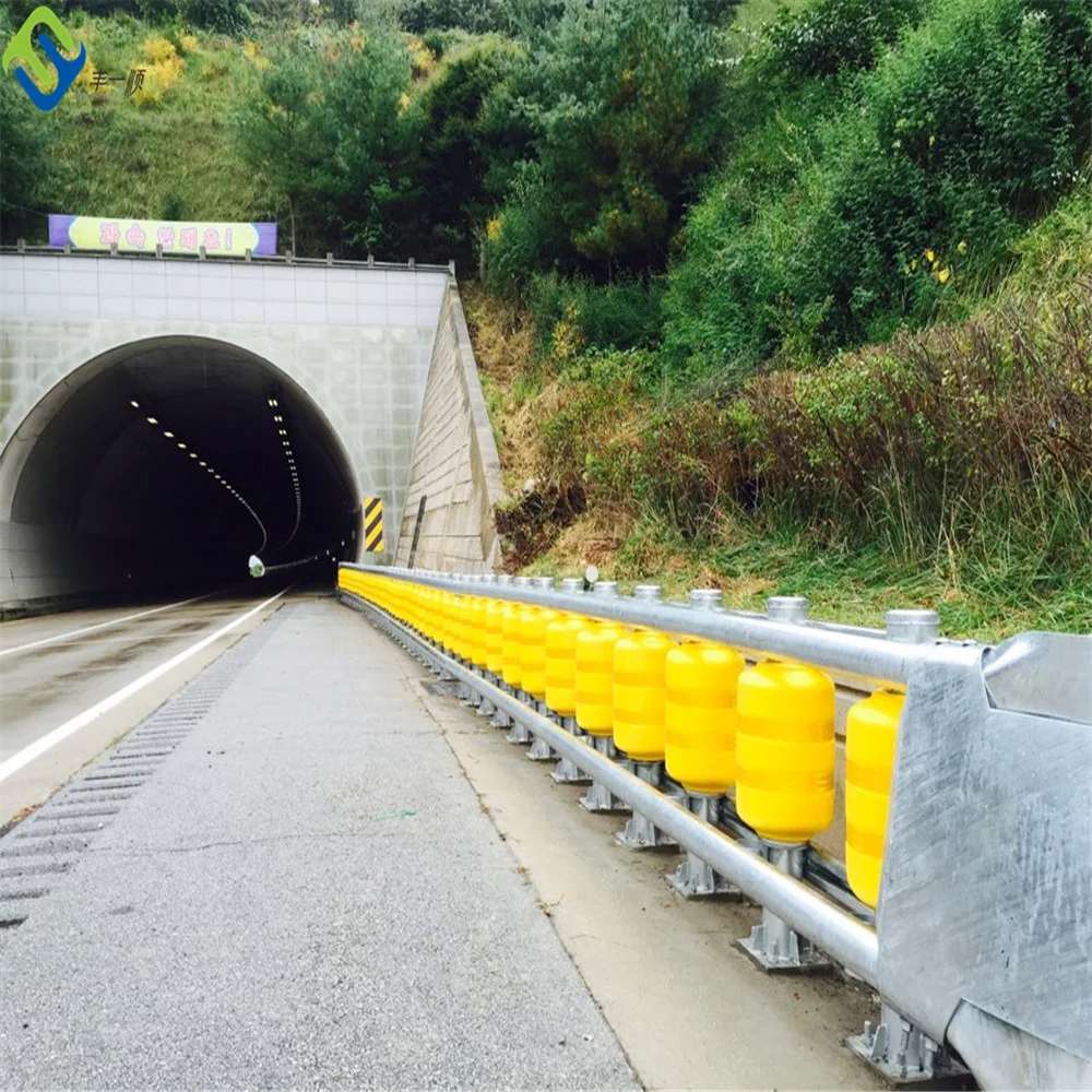 Anti Crash Barrier Rolling Barrier TL3 Standard Safety Roller Guard Rail Highway Road Traffic Safe EVA Barrels Rolling
