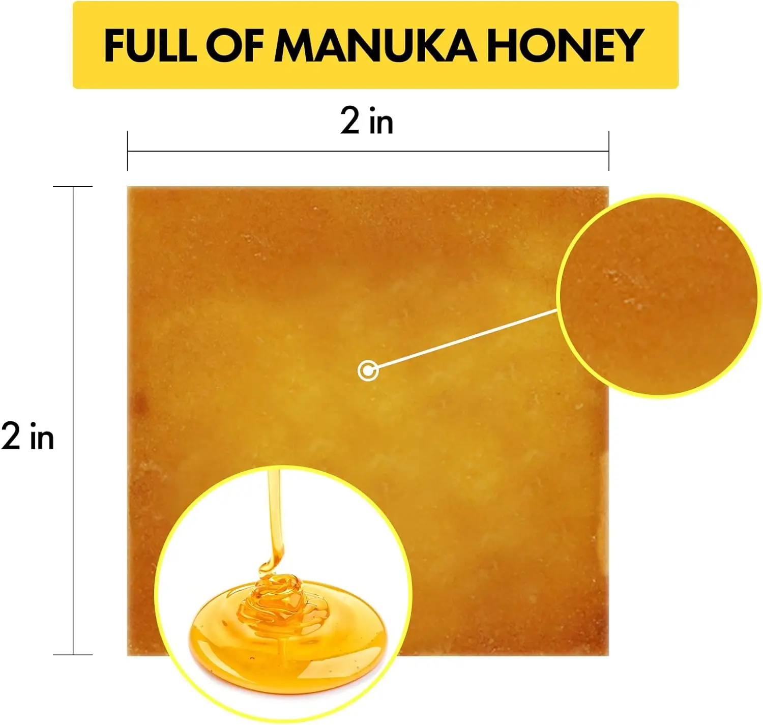 Sterile Manuka Honey Calcium Alginate Dressing For Hospital Wound Care